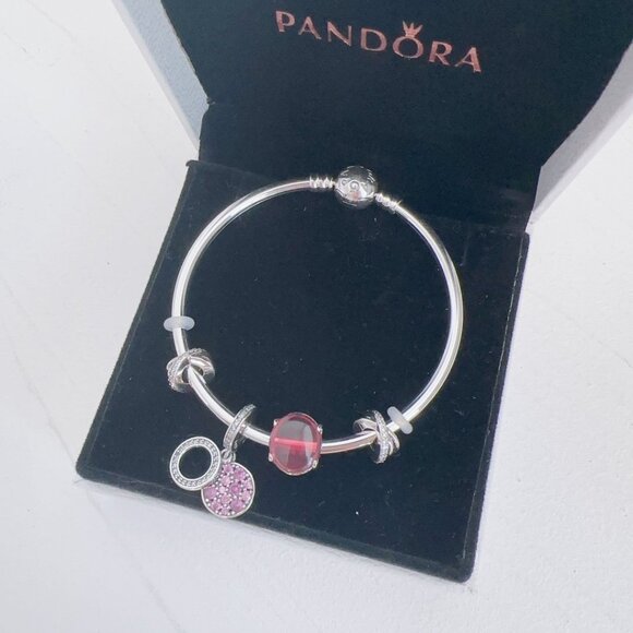 Women's Pandora Adjustable Charm Bracelet - Picture 1 of 5